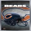 Trends International NFL Chicago Bears - Helmet 16 Wall Poster, 22.375" x 34", Silver Framed Version view 1