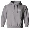 0092. White Vintage American Flag United States America USA us Military Patriotic Sweatshirt Pullover Hoodie (Light Gray, Large) view 2
