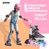 2PM SPORTS Cytia Pink Girls Adjustable Illuminating Inline Skates with Light up Wheels, Fun Flashing Beginner Roller Skates for Kids (Pink, Medium - Big Kid (13C-3 US)) view 2
