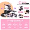 2PM SPORTS Cytia Pink Girls Adjustable Illuminating Inline Skates with Light up Wheels, Fun Flashing Beginner Roller Skates for Kids (Pink, Medium - Big Kid (13C-3 US)) view 3