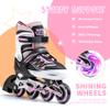 2PM SPORTS Cytia Pink Girls Adjustable Illuminating Inline Skates with Light up Wheels, Fun Flashing Beginner Roller Skates for Kids (Pink, Medium - Big Kid (13C-3 US)) view 4