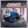 Trends International NFL New York Giants - Helmet 16 Wall Poster, 22.375" x 34", Silver Framed Version view 1