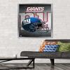 Trends International NFL New York Giants - Helmet 16 Wall Poster, 22.375" x 34", Silver Framed Version view 2