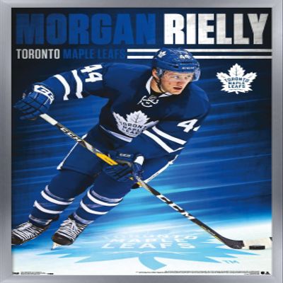 Trends International NHL Toronto Maple Leafs - Morgan Rielly 16 Wall Poster, 22.375" x 34", Silver Framed Version