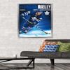 Trends International NHL Toronto Maple Leafs - Morgan Rielly 16 Wall Poster, 22.375" x 34", Silver Framed Version view 2