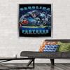 Trends International NFL Carolina Panthers - End Zone 17 Wall Poster, 22.375" x 34", Silver Framed Version view 2