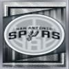 Trends International NBA San Antonio Spurs - Logo 17 Wall Poster, 34L x 22.4W, Silver Framed Version view 1