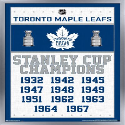 Trends International NHL Toronto Maple Leafs - Champions 16 Wall Poster, 22.375" x 34", Silver Framed Version