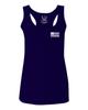 0092. White Vintage American Flag United States America USA us Military Patriotic Women's Tank Top Racerback (Navy Blue, Large) view 1