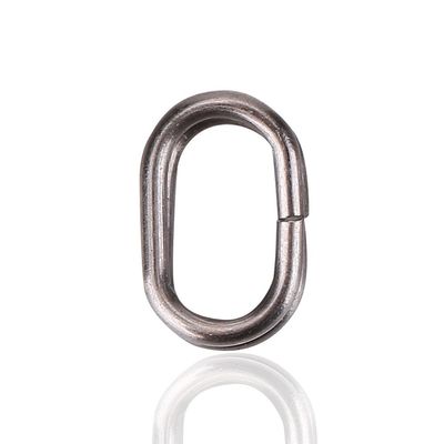 100Pcs Fishing Split Rings, Stainless Steel Oval Carp Fishing Tackle Connector Oval Split Rings (5 x 8 mm)