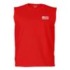0092. White Vintage American Flag United States America USA us Military Patriotic Men's Muscle Tank Sleeveles t Shirt (Red X Large) view 2