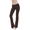 Cotton Spandex Low Rise Bootcut Flare Yoga Pants Legging(Regular Size/Plus Size) S-5XL (32"/34"/36" Inseam) Brown view 1