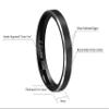 CROWNAL 4mm Black Tungsten Couple Wedding Bands Rings Men Women Polished Beveled Edges Matte Brushed Finish Engraved I Love You Size 3.5 To 17 (4mm,8.5) view 3