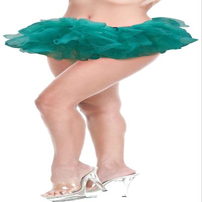 Charades Women's Tutu Skirt, Green, One Size