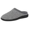Hanes Comfort Soft Memory Foam Indoor Outdoor Clog Slipper Shoe - Mens and Boys Sizes, Grey, Medium view 1