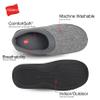Hanes Comfort Soft Memory Foam Indoor Outdoor Clog Slipper Shoe - Mens and Boys Sizes, Grey, Medium view 2