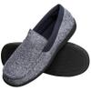 Hanes Men's Slippers House Shoes Moccasin Comfort Memory Foam Indoor Outdoor Fresh IQ, Navy, Small view 1