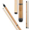 Action VAL34 Value Series Pool Cue - 58" Cue - Hard Maple Shaft with 13mm Boar Skin Tip - Natural Maple with Blue, Grey, Dark Grey and Blue Weaved Rings, 21oz view 1