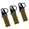 FAIRWIN Tactical Gear Clip, Nylon Key Ring Holder or Tactical Belt Keepers Military Utility Hanger Carabiner Tactical Molle Hook, Black, Tan, Green(Tan,4.2 inch L and 1 inch W) view 1