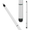 Action VAL28 Value Series Pool Cue - 58" Cue - Hard Maple Shaft with 13mm Boar Skin Tip - White with Santa Fe Rings, 18oz view 2