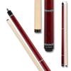 Action VAL29 Value Series Pool Cue - 58" Cue - Hard Maple Shaft with 13mm Boar Skin Tip - Red with Black, Silver and Royal Blue Checkered Rings, 21oz