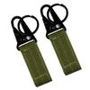 FAIRWIN Tactical Gear Clip, Nylon Key Ring Holder or Tactical Belt Keepers Military Utility Hanger Carabiner Tactical Molle Hook, Black, Tan, Green(Green,4.2 inch L and 1 inch W) view 1