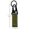 FAIRWIN Tactical Gear Clip, Nylon Key Ring Holder or Tactical Belt Keepers Military Utility Hanger Carabiner Tactical Molle Hook, Black, Tan, Green(Green,4.2 inch L and 1 inch W) view 2
