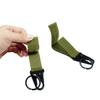 FAIRWIN Tactical Gear Clip, Nylon Key Ring Holder or Tactical Belt Keepers Military Utility Hanger Carabiner Tactical Molle Hook, Black, Tan, Green(Green,4.2 inch L and 1 inch W) view 3
