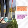 Anna's Rainbow Rope Kids Jump Rope Durable Child Friendly Skipping Rope - Exercise Toy for Playground with Lightweight Foam Handles and Vibrant Colors - 8ft Tie Dye view 3