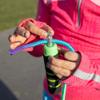 Anna's Rainbow Rope Kids Jump Rope Durable Child Friendly Skipping Rope - Exercise Toy for Playground with Lightweight Foam Handles and Vibrant Colors - 8ft Tie Dye view 4