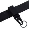 FAIRWIN Tactical Gear Clip, Nylon Key Ring Holder or Tactical Belt Keepers Military Utility Hanger Carabiner Tactical Molle Hook, Black, Tan, Green(Black,4.2 inch L and 1 inch W) view 4