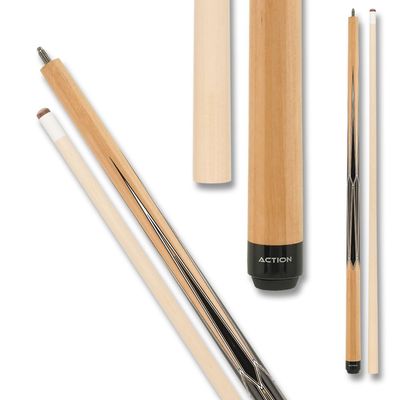 Action Sneaky Pete Billiards Pool Cue Stick - Maple w/Black Points - 18oz