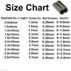 Jumping fish 100pcs Brass High Strength Double Barrel Crimp Sleeves Copper Tube Finish Connector Kit (0.8mm Inner Diameter) view 2