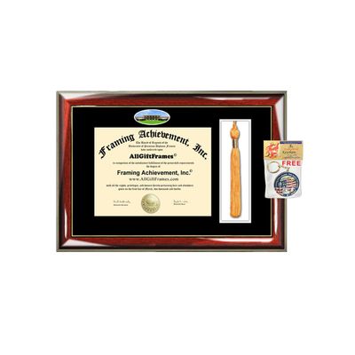 AllGiftFrames University of New Orleans Diploma Tassel Frame UNO School Campus Photo Custom Tassel College Degree Double Framing Document Graduation Gift Bachelor Master MBA PHD Certificate