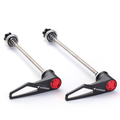 corki Cycles Titanium Quick Release Skewer Set - Upgraded Ratchet/Wrench Design, for MTB & Road Bikes