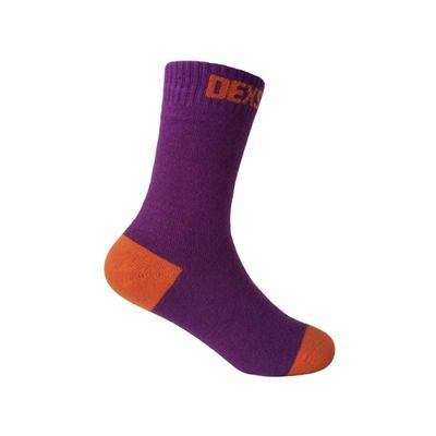 DexShell Waterproof Ultra Thin Socks - Purple/orange - Large
