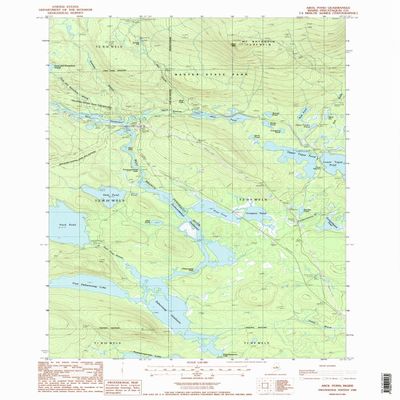 YellowMaps Abol Pond ME topo map, 1:24000 Scale, 7.5 X 7.5 Minute, Historical, 1988, Updated 1988, 26.8 x 21.5 in - Tyvek