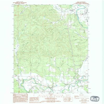 YellowMaps Adna WA topo map, 1:24000 Scale, 7.5 X 7.5 Minute, Historical, 1986, Updated 1994, 27 x 22.1 in - Tyvek
