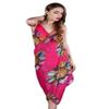Belyee Fuschia Chiffon Wrap Summer Beach Dress Long Swimwear Cover-up for Women view 1