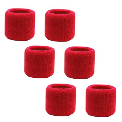 Kenz Laurenz Wrist Sweat Bands Sweatband Sweatbands - for Women Men Basketball Head Sweat Band Sets Girls Yoga Sports Kids Headbands Boys Hair Bands Working Out Hair Band Running Hairbands (Red)