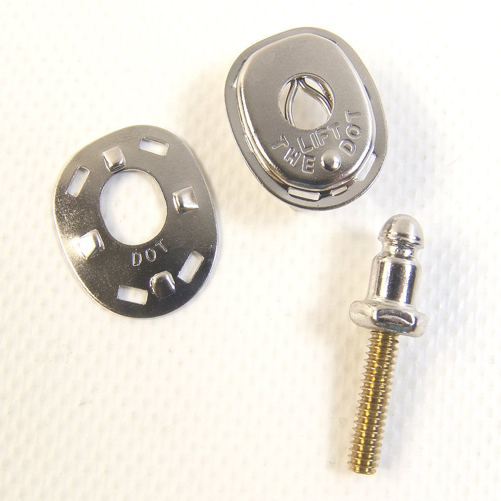 Lift The Dot Socket, Clinch Plate & Stud Combinations (50 Piece Set, Socket, Clinch Plate & 5/8" Machine Screw)