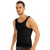 CHICTRY Men's Body Shaper Undershirt Abs Abdomen Compression Muscle Shirt Tanks Black X-Large view 4