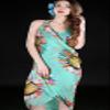 Belyee Women Chiffon Beach Bikini Cover Up Green Swimsuit Wrap Boho Beachwear view 4