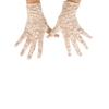 GREATLOVE Women's Summer Elegant Short Lace Elastic Gloves, Flesh, 8.66" long * Width 3.15" view 1