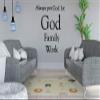 Omega Products Corporation Always Put God 1st God, Family, Work Vinyl Decal Sticker Quote - Large - Black view 2