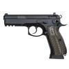 Guuun G10 CZ Grips for Full Size CZ-75B / SP-01 OPS Eagle Wing Texture - Green/Black view 4
