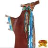 HILASON Western Horse Bull Riding Genuine Leather Rodeo Chaps | for Men and Women Unisex view 3