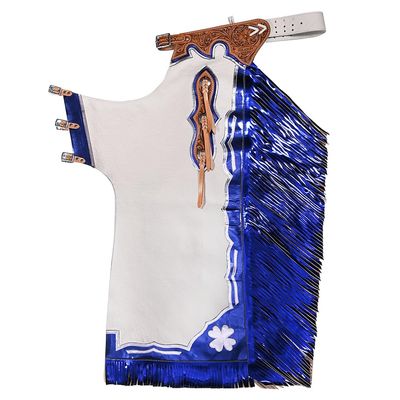 HILASON Western Horse Bull Riding Genuine Leather Rodeo Chaps | for Men and Women Unisex