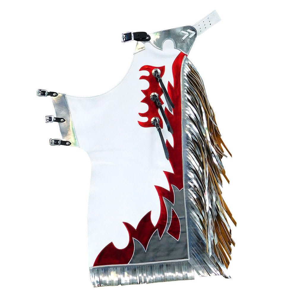 HILASON Western Horse Bull Riding Genuine Leather Rodeo Chaps | for Men and Women Unisex