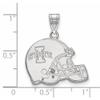 10k White Gold Logoart Iowa State University Football Helmet Pendant view 2